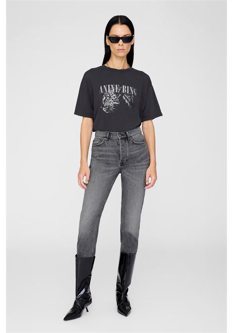 t-shirt cohen donna nera ANINE BING | A-08-11703WBL1